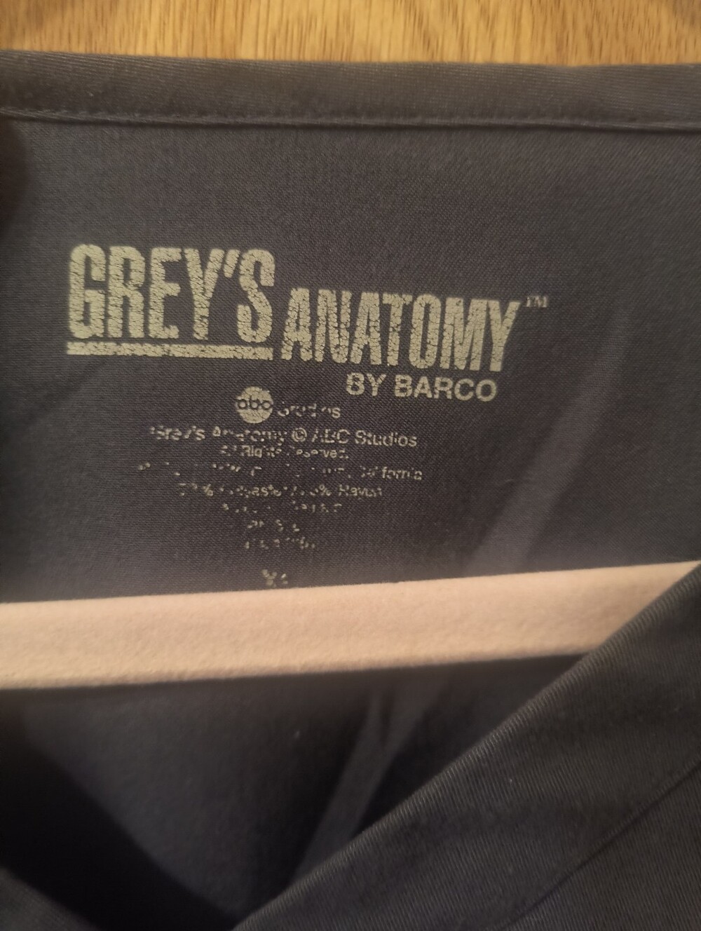 Grey's Anatomy by Barco Women's Scrub Set XL Grey Mock Wrap V-Neck - Picture 4 of 9